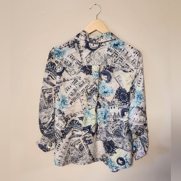 Chico's Patterned Button Down - Picture 2 of 3